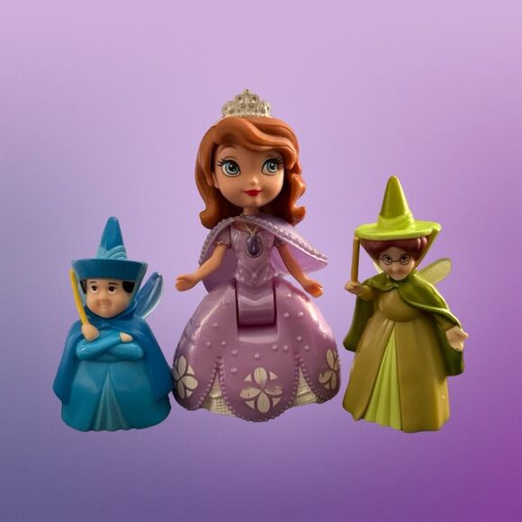 Disney Sofia The First Royal Playset Sofia Blue & Green Fairies Plays A10 - Picture 7 of 14